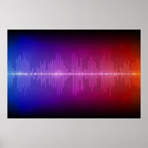 Sound Wave Poster