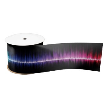 Sound Wave Satin Ribbon by colorfulworld at Zazzle