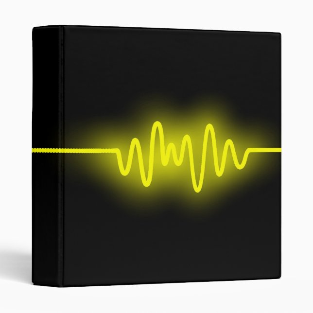 Sound Wave - Yellow and Black Binder (Front/Spine)