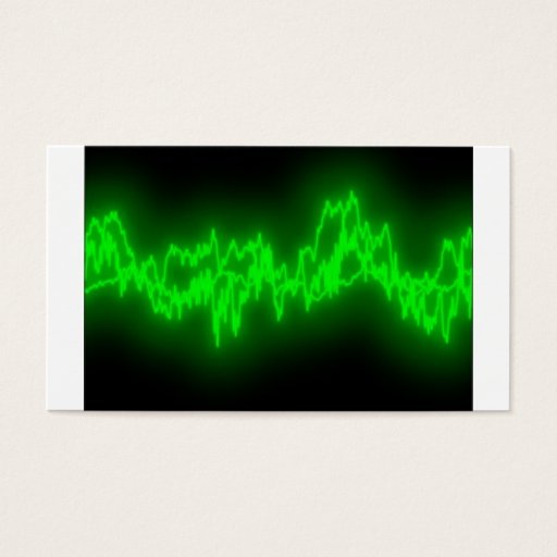Customizable sound waves business cards
