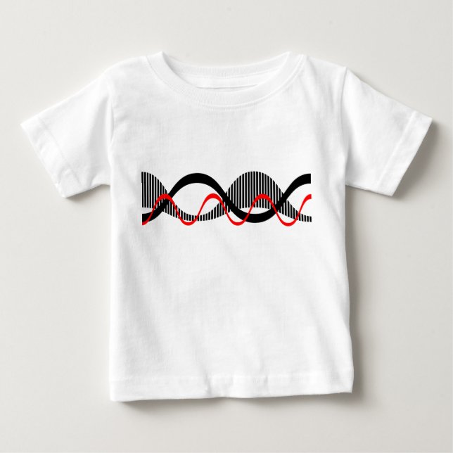 Sound Waves Baby T-Shirt (Front)