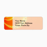 Sound Waves Fractal Art Label