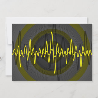 Sound Yellow Dark invitation