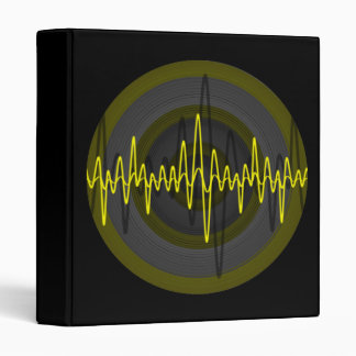 Sound Yellow Dark Round binder black