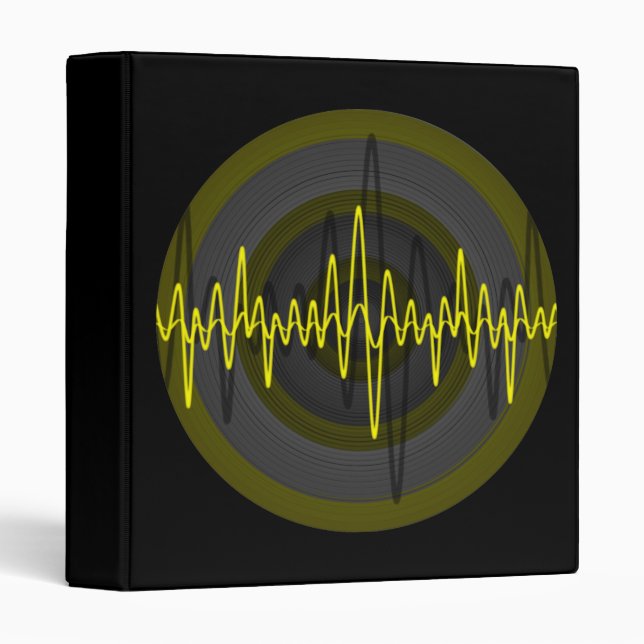Sound Yellow Dark Round binder black (Front/Spine)