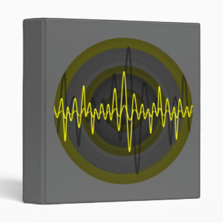 Sound Yellow Dark Round binder grey