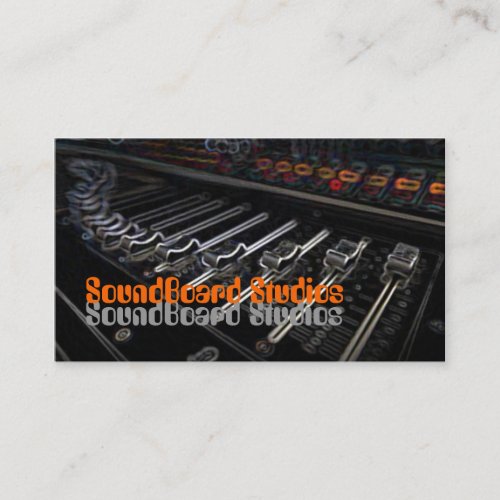 Soundboard Music Business Card Template