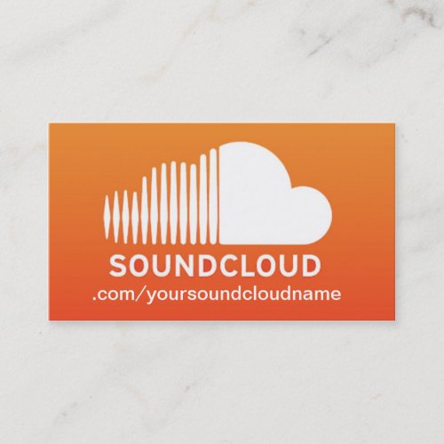 SoundCloud Music Business Card