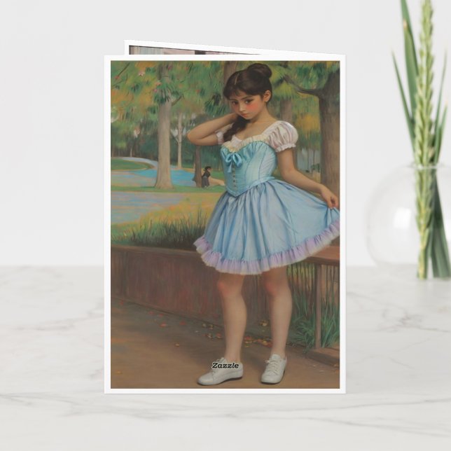 Sounding boy, he's a dancer card (Back)