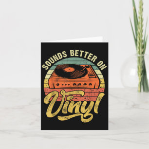 Sounds Better On Vinyl - Music Lover Disc Records Card