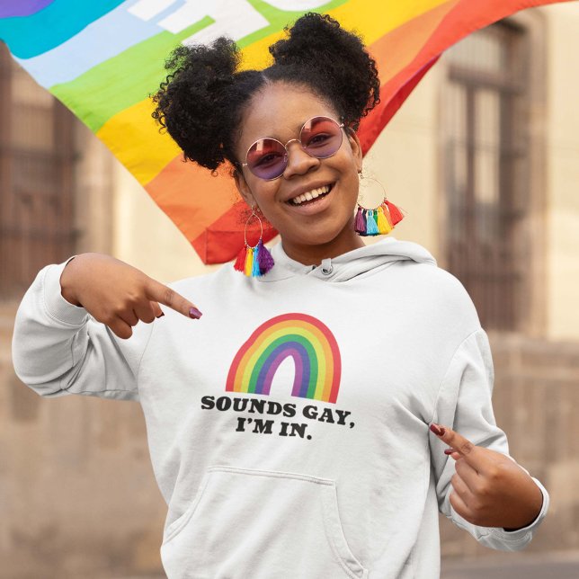 Sounds Gay I’m In Hoodie (Gay Pride Women's Hoodie)