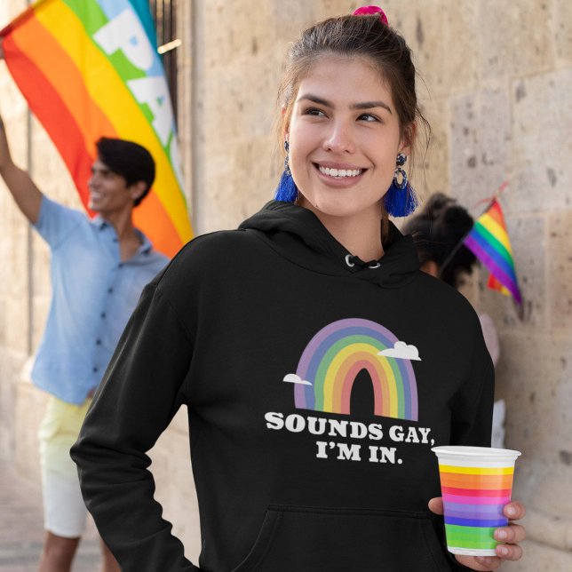 Sounds Gay I’m In Hoodie (Gay Pride Women's Hoodie)