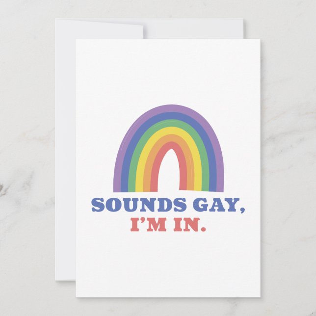 Sounds Gay I’m In Thank You Card (Front)