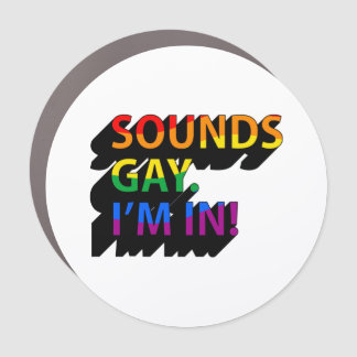 SOUNDS GAY I'M IN CAR MAGNET