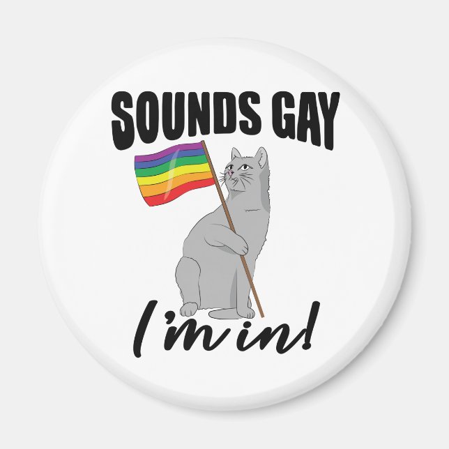 Sounds Gay I'm In Cat Magnet (Front)