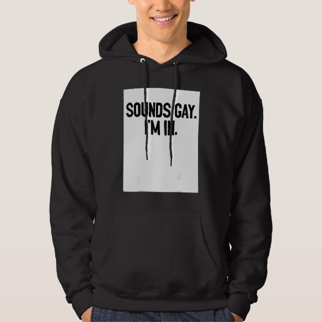 Sounds Gay I'm In Pride Rainbow Love Queer Diversi Hoodie (Front)