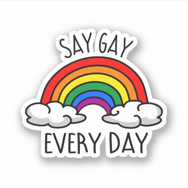 Sounds gay sticker (Front)