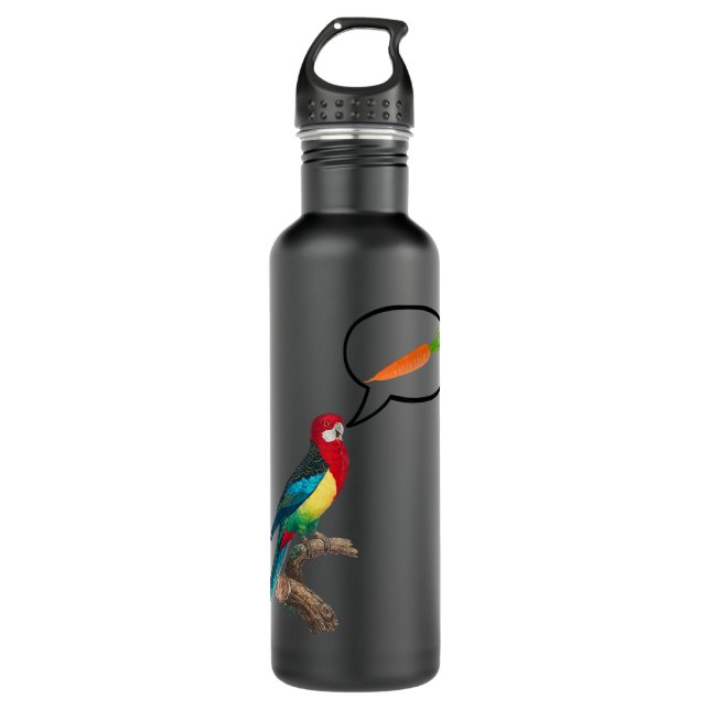 Sounds Like a Parrot  Stainless Steel Water Bottle (Front)