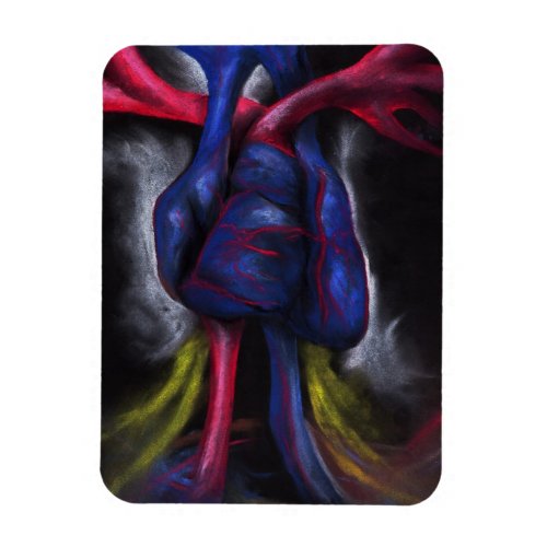 Sounds Of A Blue Heart Anatomical Science Magnet