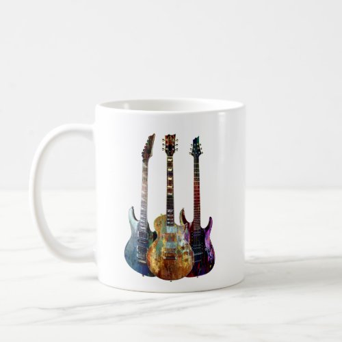 Sounds of music Colorful guitar Coffee Mug