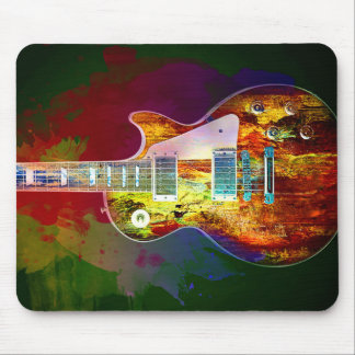 Sounds of music. Colorful guitar Mouse Pad