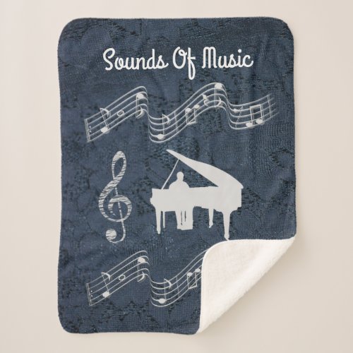 SOUNDS OF MUSIC SHERPA BLANKET