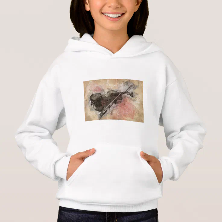 Sounds of music. Violin Hoodie | Zazzle