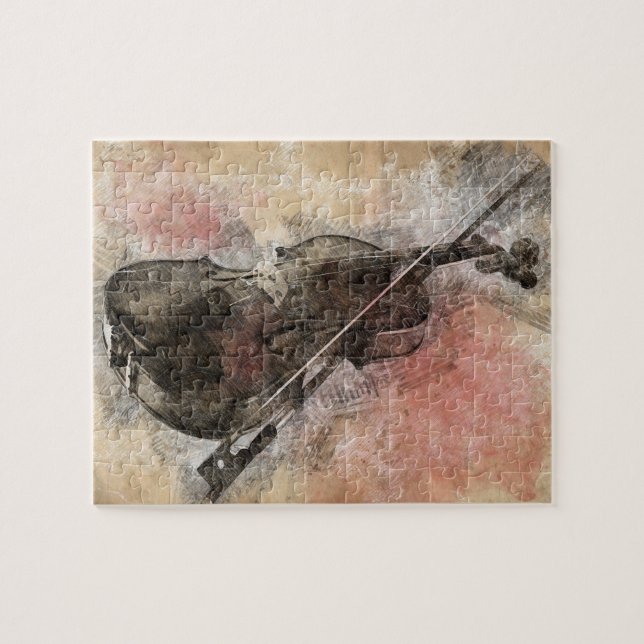 Sounds of music. Violin Jigsaw Puzzle (Horizontal)