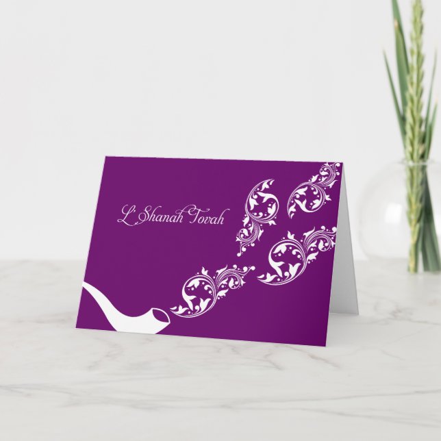 Sounds of the Shofar Rosh Hashanah Greeting Card (Front)