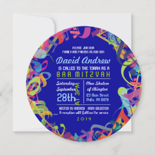 SOUNDS OF THE TORAH Bat Bar Mitzvah Invitation