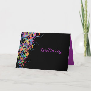 SOUNDS OF THE TORAH Bat Bar Mitzvah Thank you card