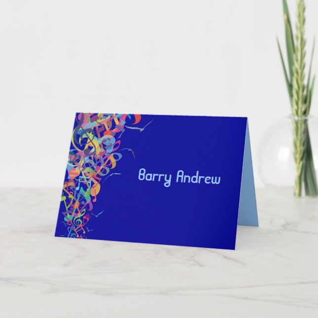SOUNDS OF THE TORAH Bat Bar Mitzvah Thank you card (Front)