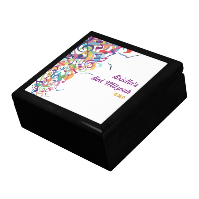 SOUNDS OF THE TORAH Bat Mitzvah Gift Memory Money Box (Side)