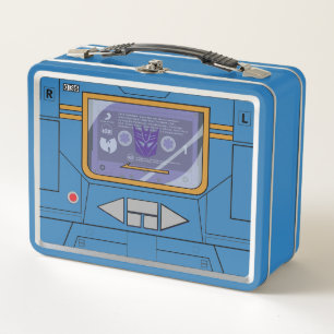 Soundwave Blue Metal Lunch Box