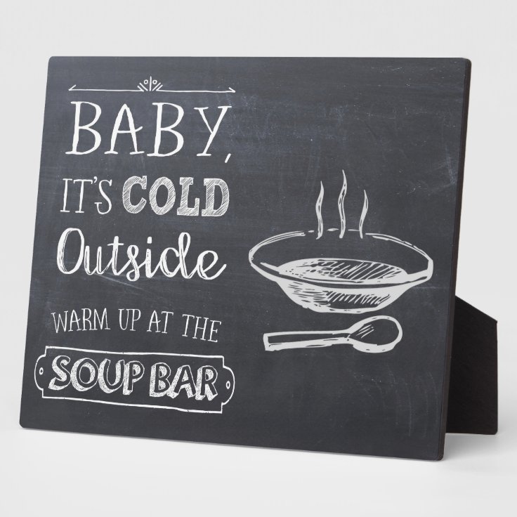 Soup Bar Sign Plaque Zazzle