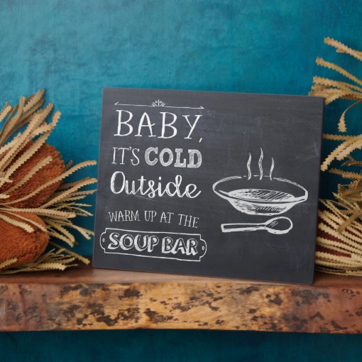 Soup Bar Sign Plaque Zazzle