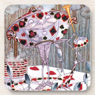 Soup, Beautiful Soup from Alice in Wonderland Beverage Coaster