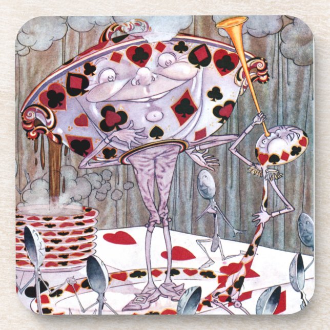 Soup, Beautiful Soup from Alice in Wonderland Beverage Coaster (Front)