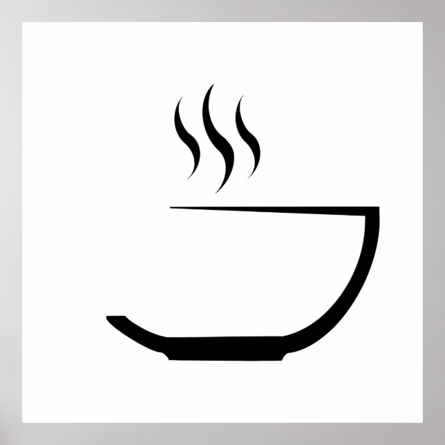 soup bowl image logo poster (Front)