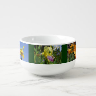Soup Bowls custom Iris Flowers Designer mugs