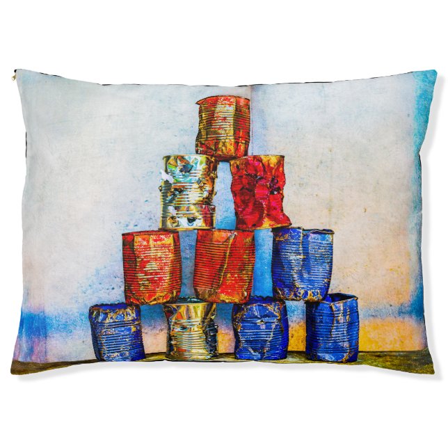 Soup Cans - After The Lunch Pet Bed (Front)