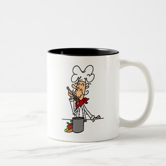 Soup Chef T-shirts and Gifts Two-Tone Coffee Mug (Right)