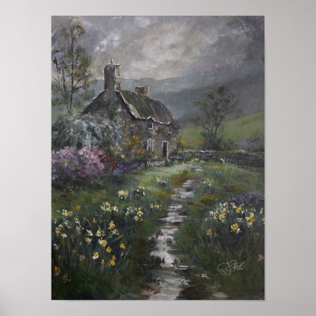 "Soup Day - An English Cottage"  Poster (Front)