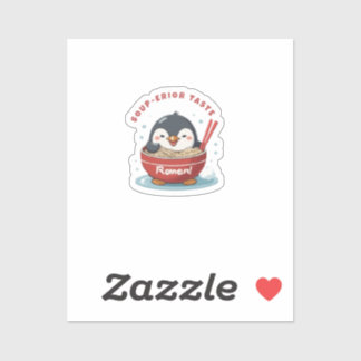 Soup-erior Taste cute penguin Sticker