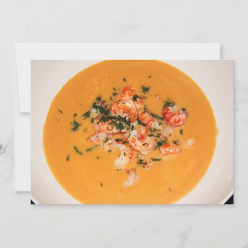 Soup invitation card