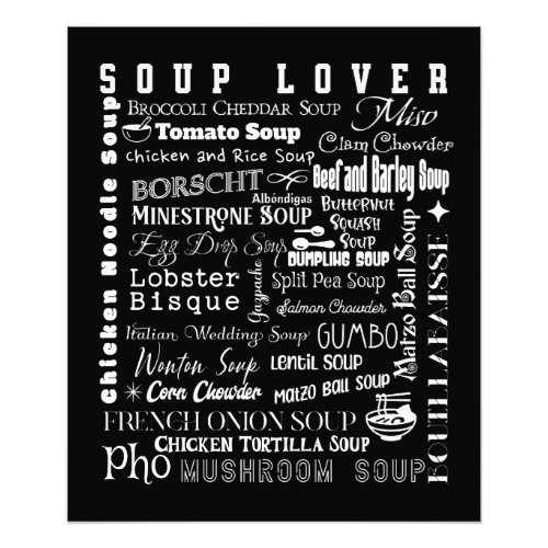 Soup Lover Soups Photo Print
