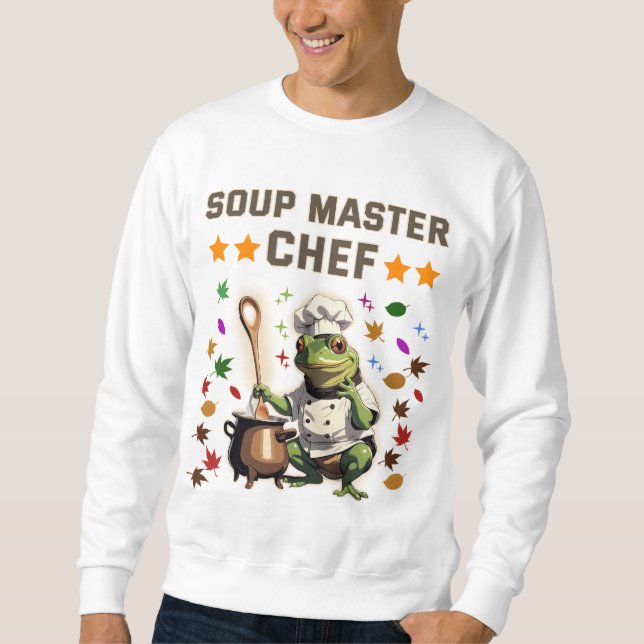  Soup Master Chef Funny Frog T-shirt Sweatshirt T (Front)