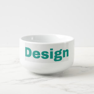 Soup Mug 28-ounce: 5.4" D x 3.4" H