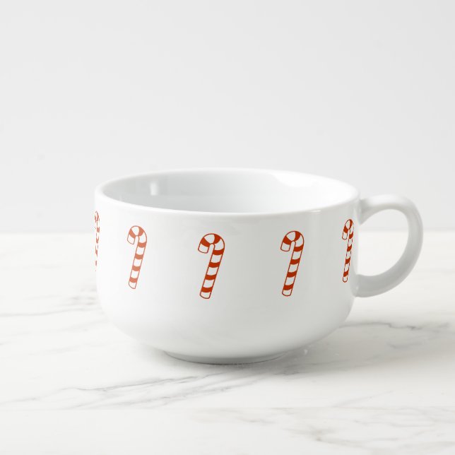 Soup Mug - Candy Caned (Left)