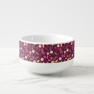 Soup Mug – Deep Plum Fruit Bowl by JoyCrys